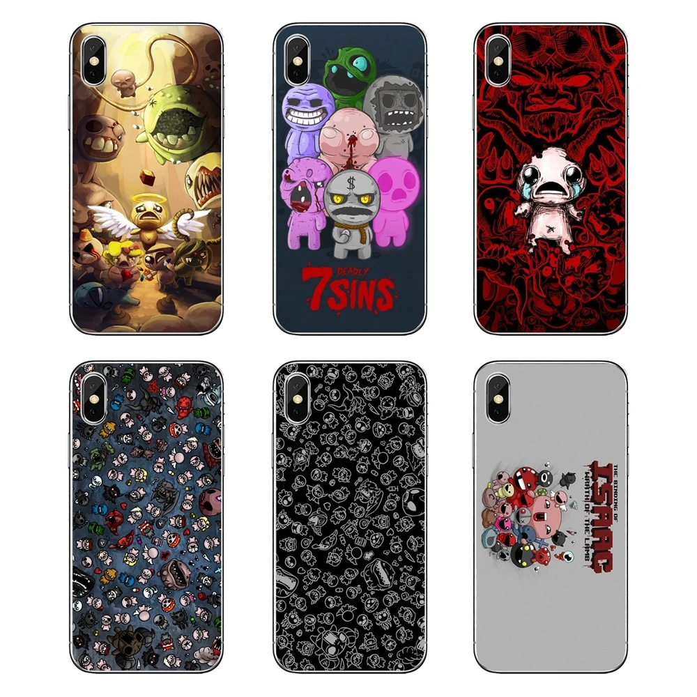 

For Huawei Honor 8 8C 8X 9 10 7A 7C Mate 10 20 Lite Pro P Smart Plus Silicone Cover Bag The Binding of Isaac Rebirth Game Poster