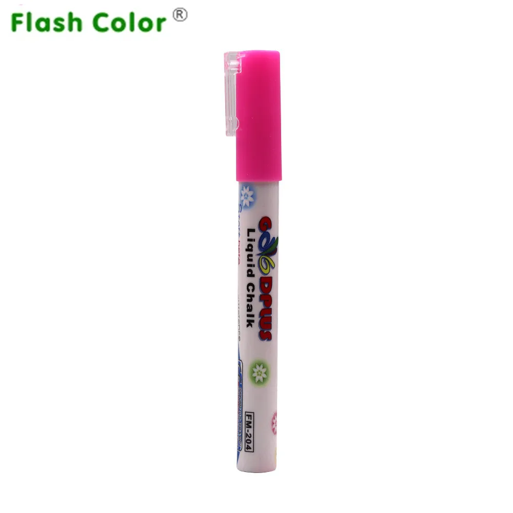 Flashcolor 1pcs Liquid Chalk Marker Pens Erasable pink Highlighters LED