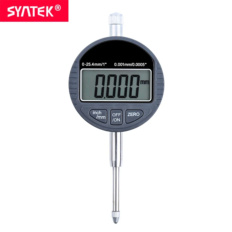 

Syntek 0-25.4mm/1inch Electronic Digital dial indicator 0.001mm Digital dial Gauge Metric/Inch