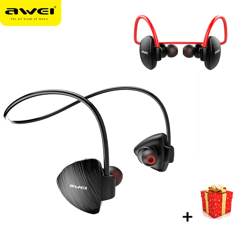 

Awei Sport Earphones Bluetooth Wireless Headphone For In Ear Phone iPhone Headset Computer Earpiece Earbud Buds In-ear With Mini