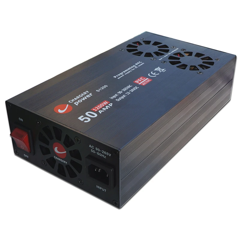 AC DC 90V 265V to 11 5 V 24V 0 50A PFC Импульсный источник питания 1200W 110V 220V Широкий диапазон