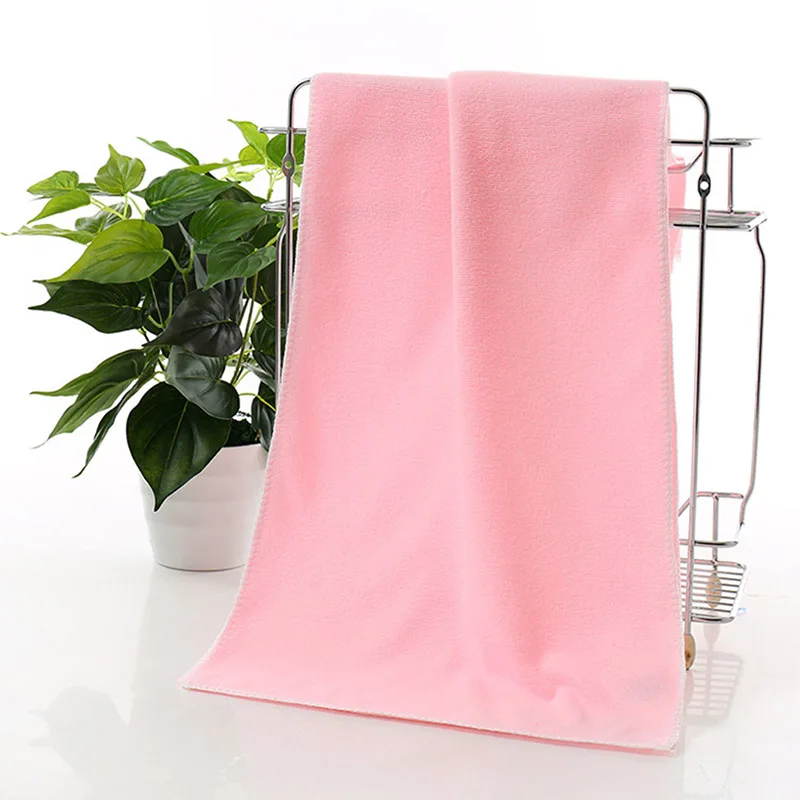 

70x140cm Ultra Soft Microfibre Fabric Bath Towel Multi-color Selection Absorbant Water Textile Thick Fast Drying Swimming Towel
