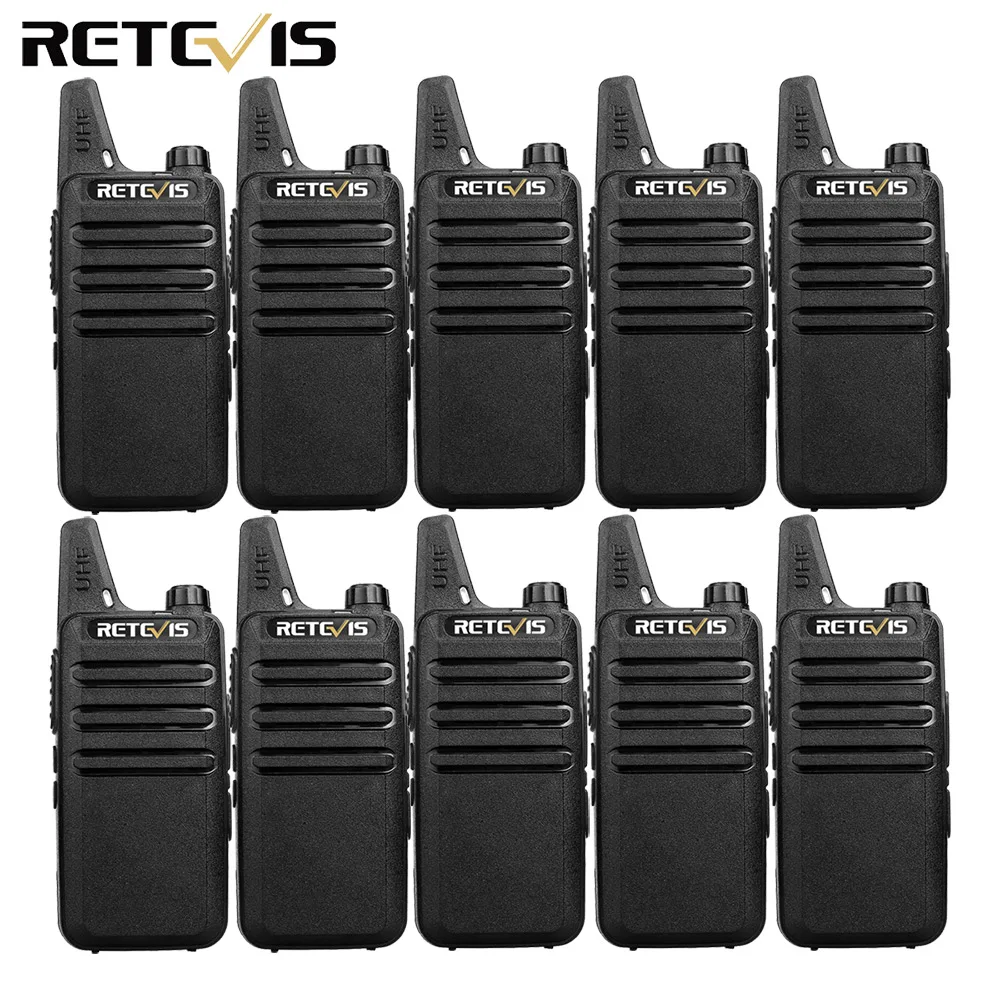 Programming Cable Walkie Talkie 10pcs Retevis Rt22 Walkie Talkie Radio Portable 2w Uhf Ctcss/dcs Vox Scan Squelch Two Way Radio Comunicador