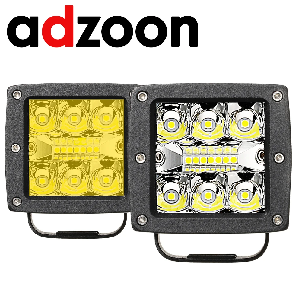 

ADZOON 39W 12V LED Work lamp Spotlight Flood Lamp Driving Fog Offroad LED Work Car Lights for Ford Toyota SUV 4WD Boat Truck