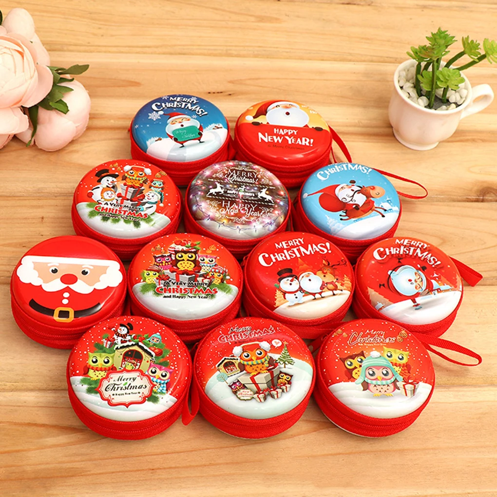

Christmas Tree Hanging Decorative Ornaments Adorable Mini Gift Candy Coin Headset Storage Bag
