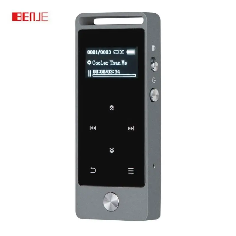 

MP3 Player Touch Button Metal Music Player 8GB Original BENJIE S5 High Quality Lossless Sound with FM Radio/Voice Recorder