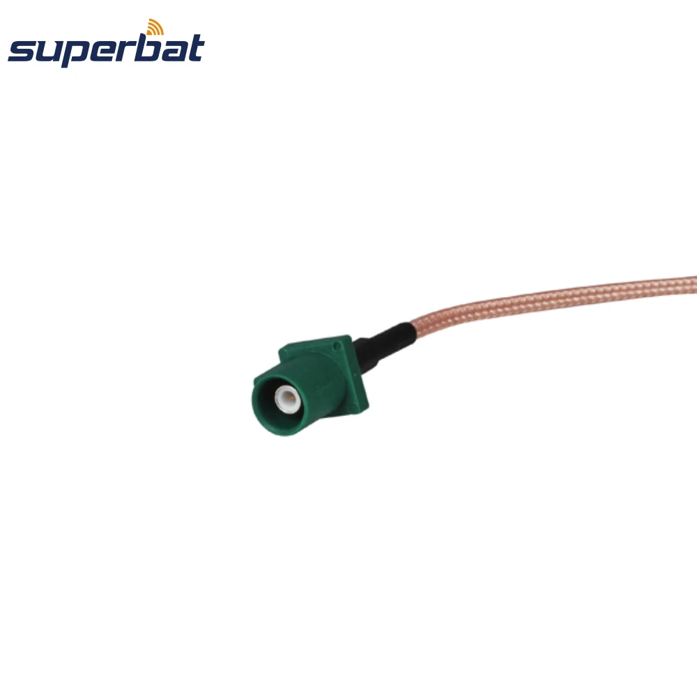 Fakra E Right Angle Connector to Male Pigtail RG316 Cable for Navigation Radio