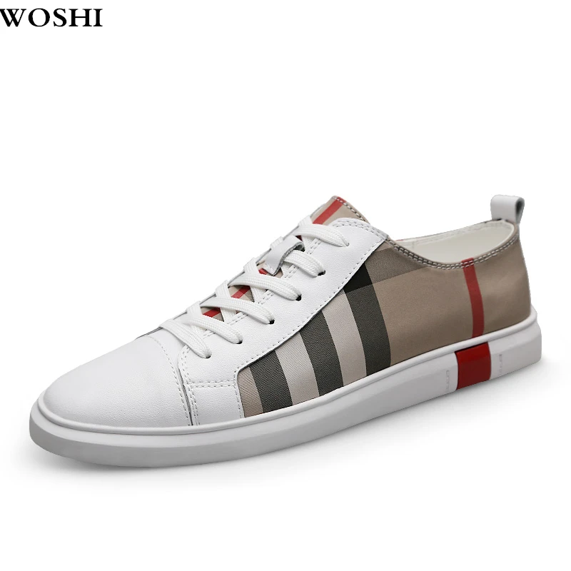 

Summer Men shoes Breathable Skateboard Shoes Men Fashion lace up Sneakers outdoor Trainers Casual Genuine Leather Shoes L5