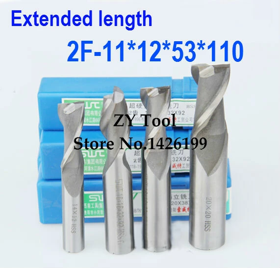 

5pcs /set 11.0mm 2 Flute HSS & Extended Aluminium End Mill Cutter CNC Bit Milling Machinery tools Cutting tools.Lathe Tool