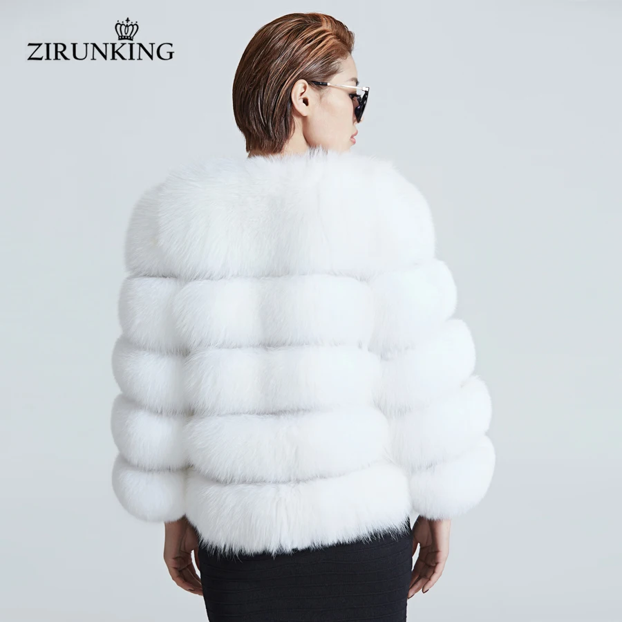 YR Lover Womens Winter Warm Slim Fit Real Fox Fur Vest Coat