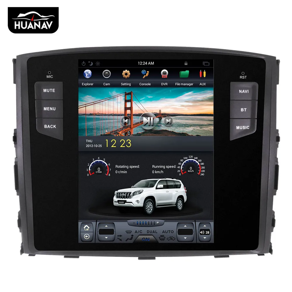 Автомобильный DVD плеер в стиле Tesla 10 4 дюйма GPS навигация для MITSUBISHI PAJERO V97 V93 Shogun Montero