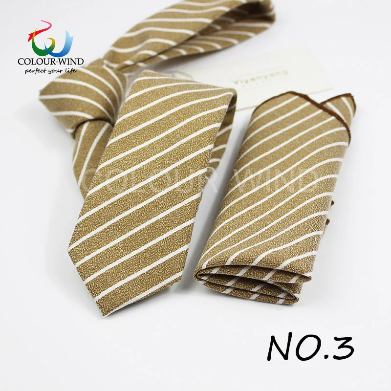 Yiyanyang Мягкий хлопок галстук набор платок для Для мужчин формальные платок Дизайн галстук ручной работы комплект Label Услуги - Цвет: 3