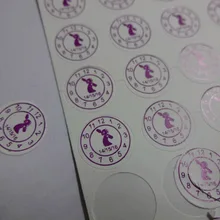 Могут быть помечены, Заказные friable бумаги безопасности ломкие этикетки, Friable этикетки