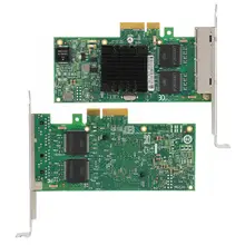 Для Intel I350-T4 4-портовый PCI-E Gigabit LAN сетевая карта 10/100/1000 Мбит/с для компьютера