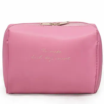 

Women's Cosmetic Bag Casual Solid Color Portable Clutch Travel Cosmetics Washing makeup bag