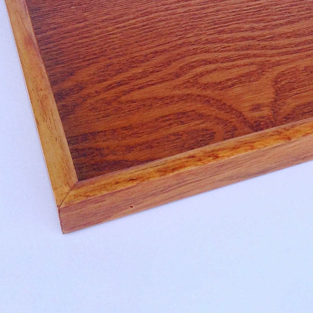 Primitive Wood Serving Tray SPA Tea Food Server Dishes Platter Wooden Plate -S