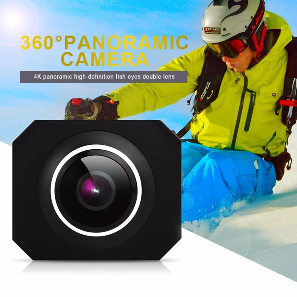 

4K HD 360 Panoramic Camera VR Mini Handheld Unique Dual Lens Sport Camera WiFi Video Action Sports Camera PANO360