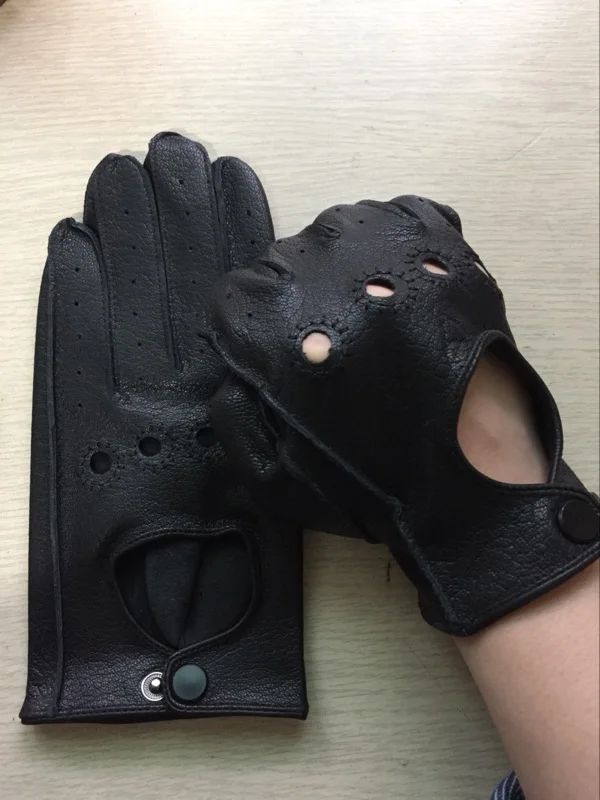 Vintage Open Knuckle Leather Driving glove 2