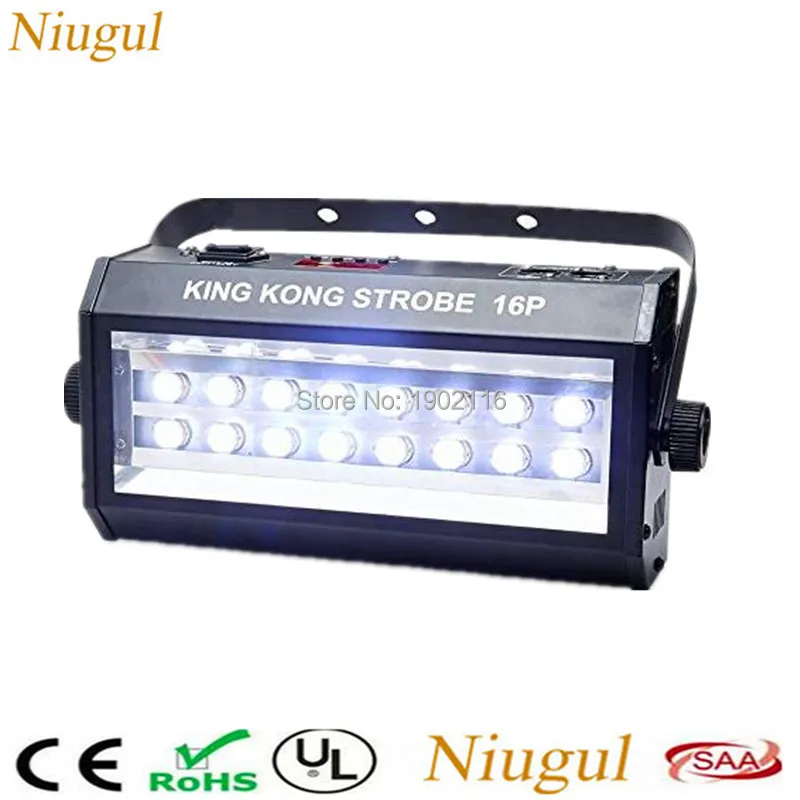 

Niugul High Power Super Bright DMX Voice Control 16 LED Stroboscope 400W Strobe Lamp ,Party Disco DJ Bar Light 400W Flash Lights