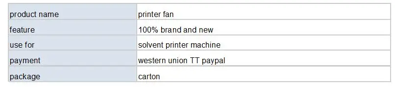 printer fan