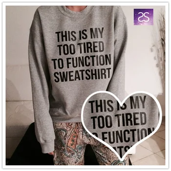 

HAHAYULE J Autumn Winter New Grey Cotton Loose Casual SWEATSHIRT Letter Print Long Sleeve Women Fashion Hoodies Sweater