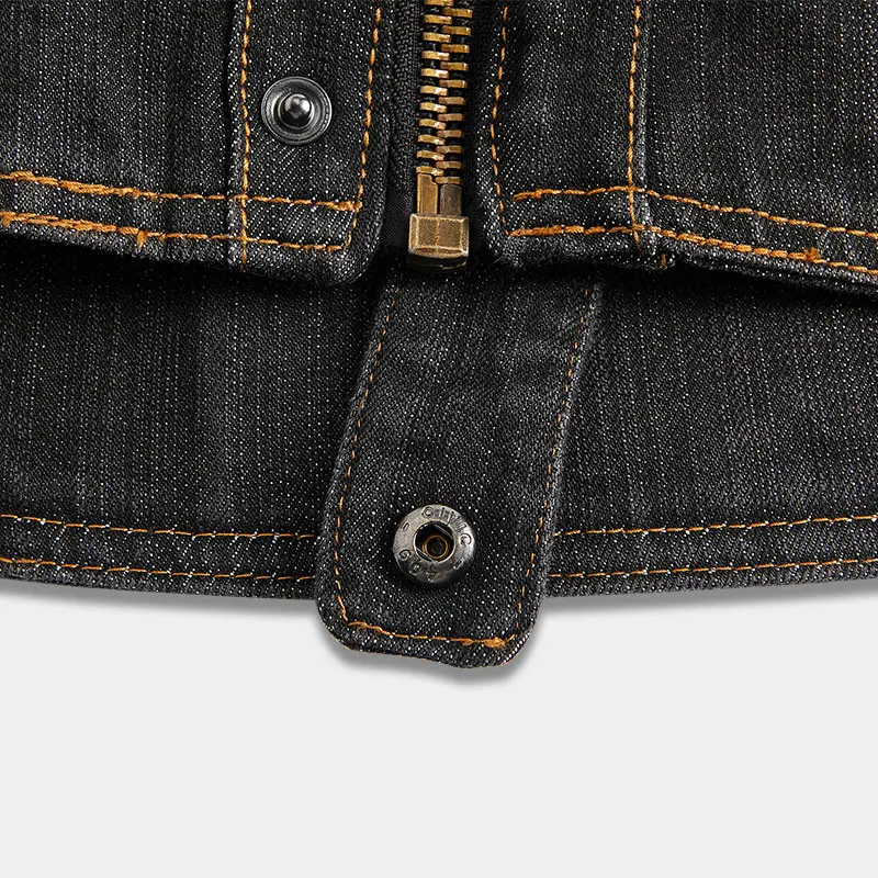 RICHA Musim Semi Bernapas Denim Mesh 