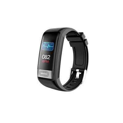 Vorke VKT10 кровяное давление, умные часы, монитор сердечного ритма ЭКГ PPG, умный браслет, часы, фитнес-трекер, браслет для здоровья - Цвет: black