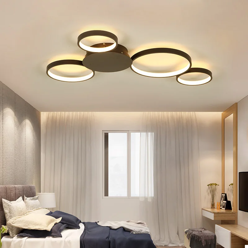 Neo Gleam Coffee Or White Finish Modern Led Ceiling Lights For White Finish Modern Led Ceiling Lights