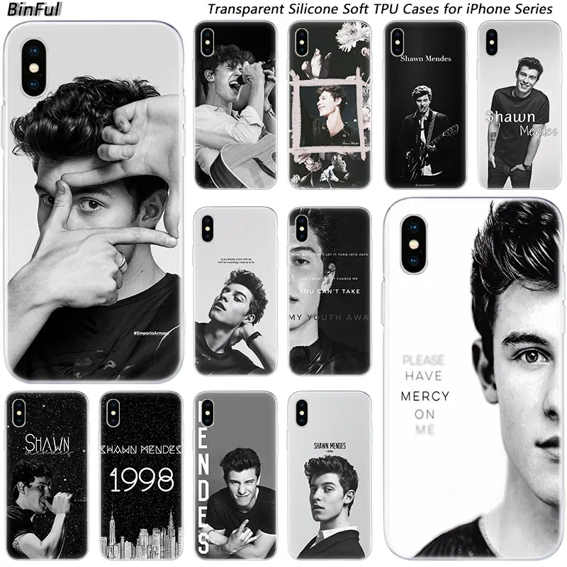 Мягкий Силиконовый Модный чехол Shawn mendes для Apple iPhone 11 Pro XS MAX XR X 7 8 Plus 6 6s 5 5C из ТПУ с