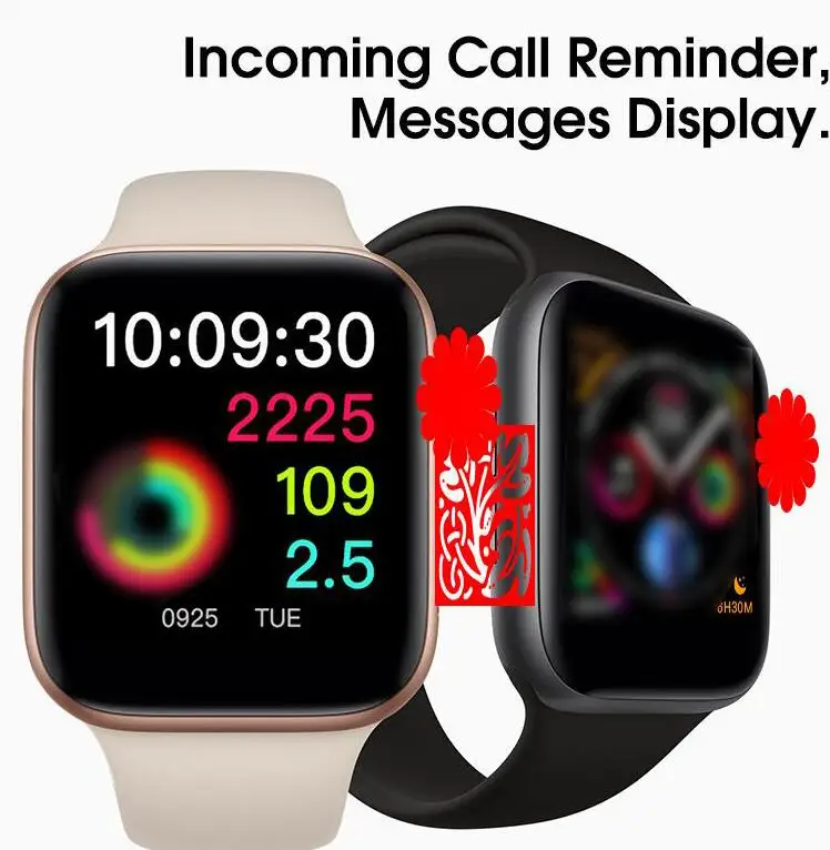 

IWO 8 PLUS 44mm Watch 4 Heart Rate Smart Watch case for apple iPhone Android phone IWO 5 6 9 upgrade NOT apple watch