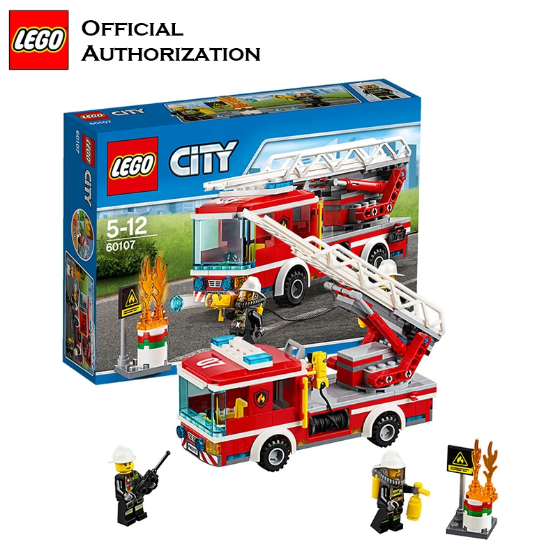 

Genuine Building Blocks Fireman Toy City Series Compatible Building Funny Creative lego Blocks Fire Control Gift Toy