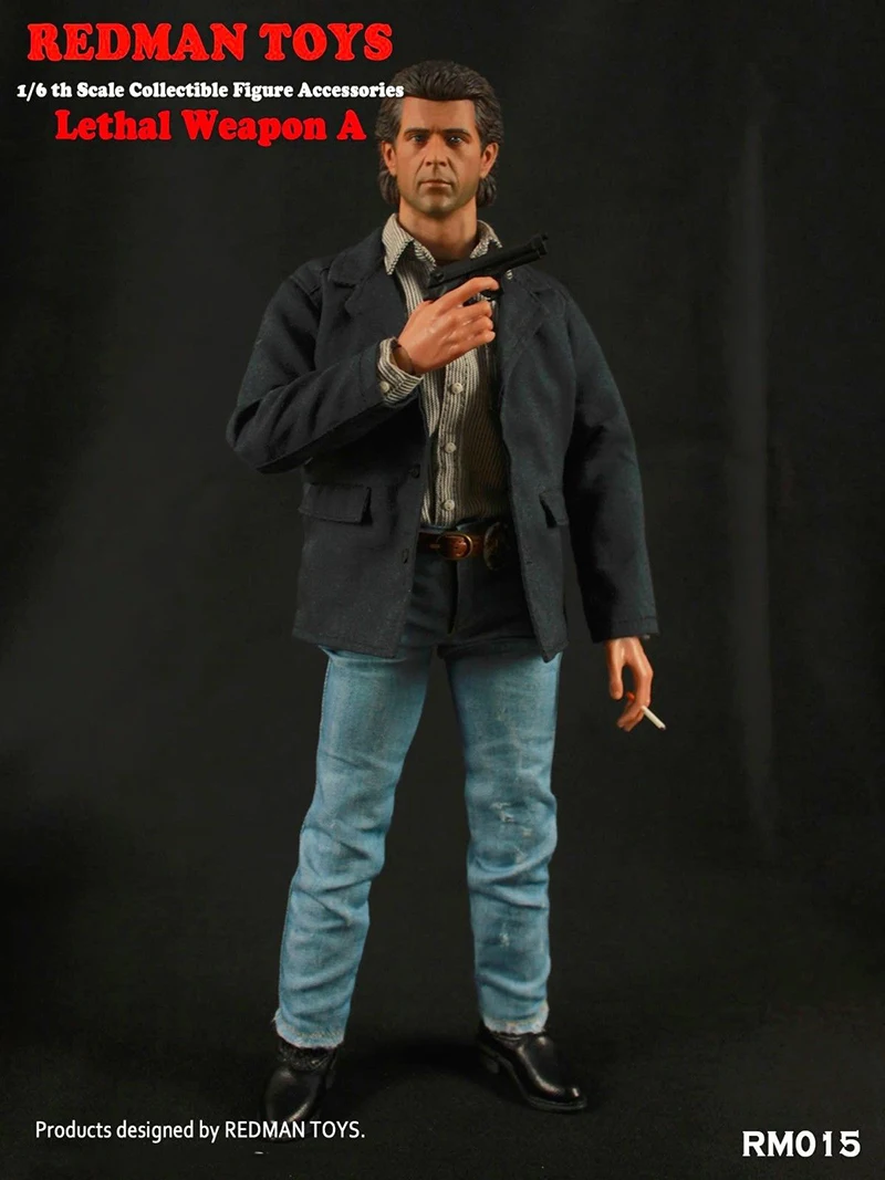 Redman/игрушки RM015, 1/6 масштаб, летальное оружие, мел коламцилл джард Гибсон, голова, костюм для 1", фигурка, мужская модель тела, игрушки, АКК