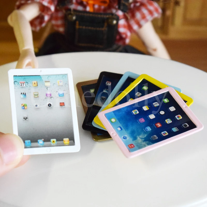 1 шт. Миниатюрный Мини IPAD для кукольного домика Blyth Barbi Pullip ролевой домик мебель