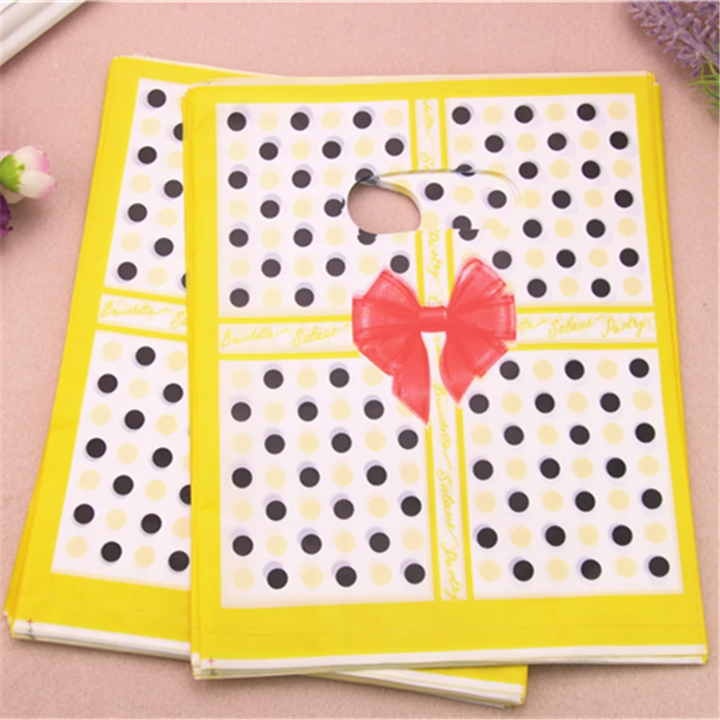 2021 New Design Wholesale 100pcs/lot 20*25cm Yellow Luxury Fashion Gift