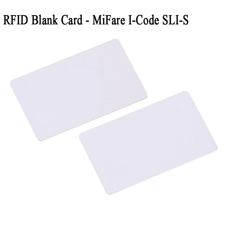 Philips i code II blank card icode2 icode sli sli-x sli-s white card tag protocol ISO 15693 cr80 size rfid 13.56mhz