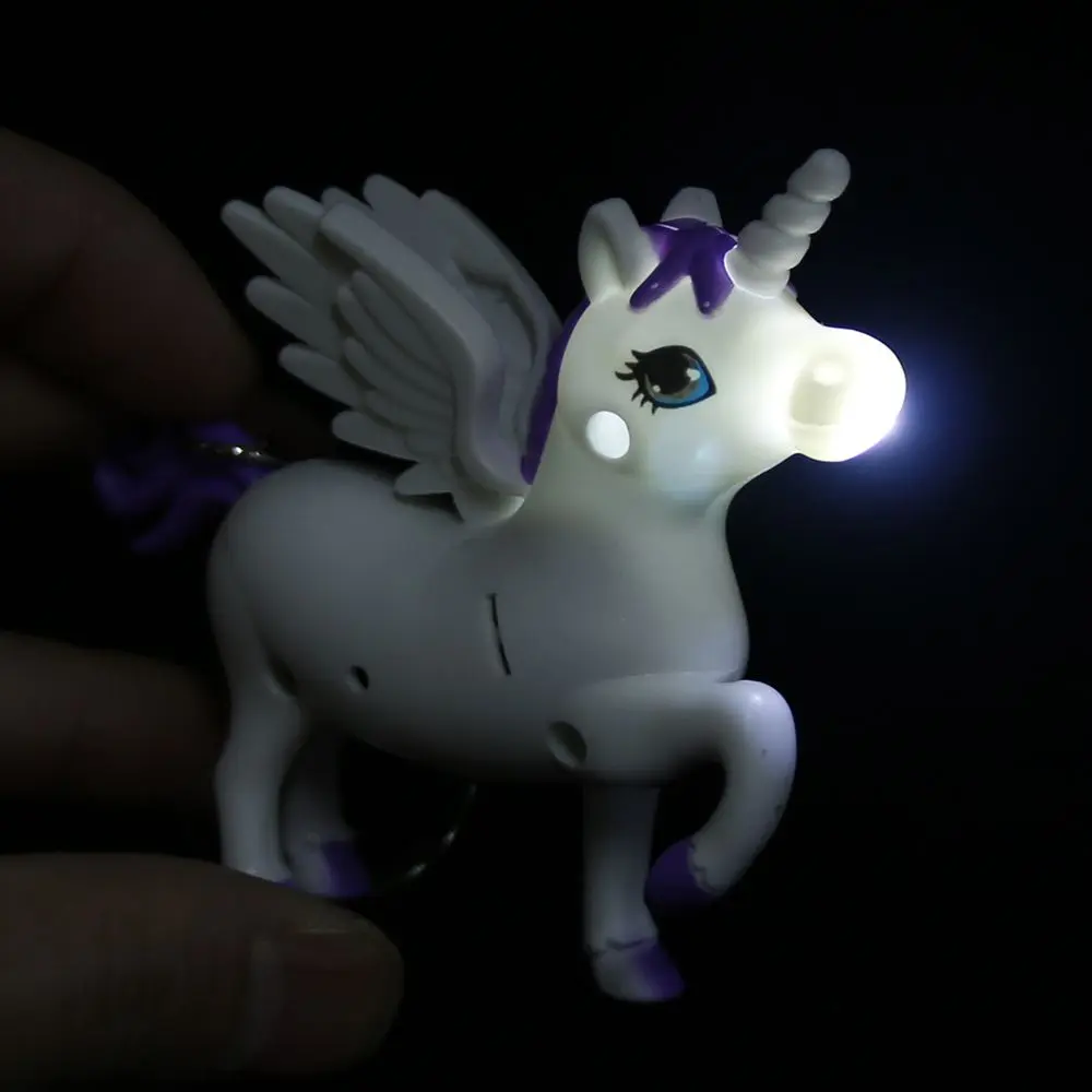 

ISKYBOB Cute Cartoon Unicorn Pendant PVC Chains Best Small Gift Bag Accessories