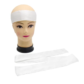 

Blank Stock New Virgin Hair extensions wrapping head bands,satin silk hair tie,Hair Band flannel Wrap Custom Headband