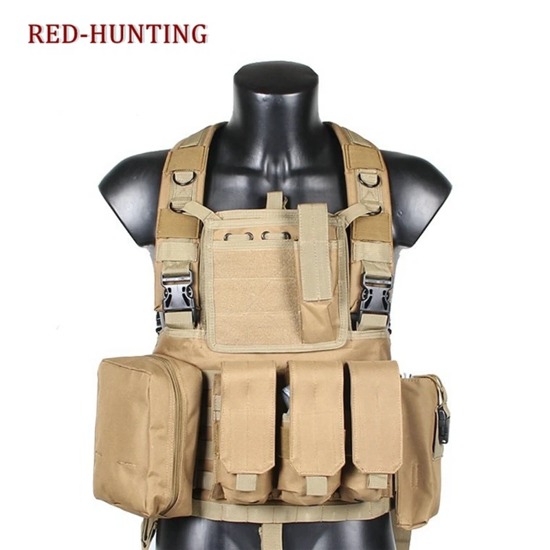 Регулируемый штурмовой жилет MOLLE RRV тактический Мягкий Molle для страйкбола
