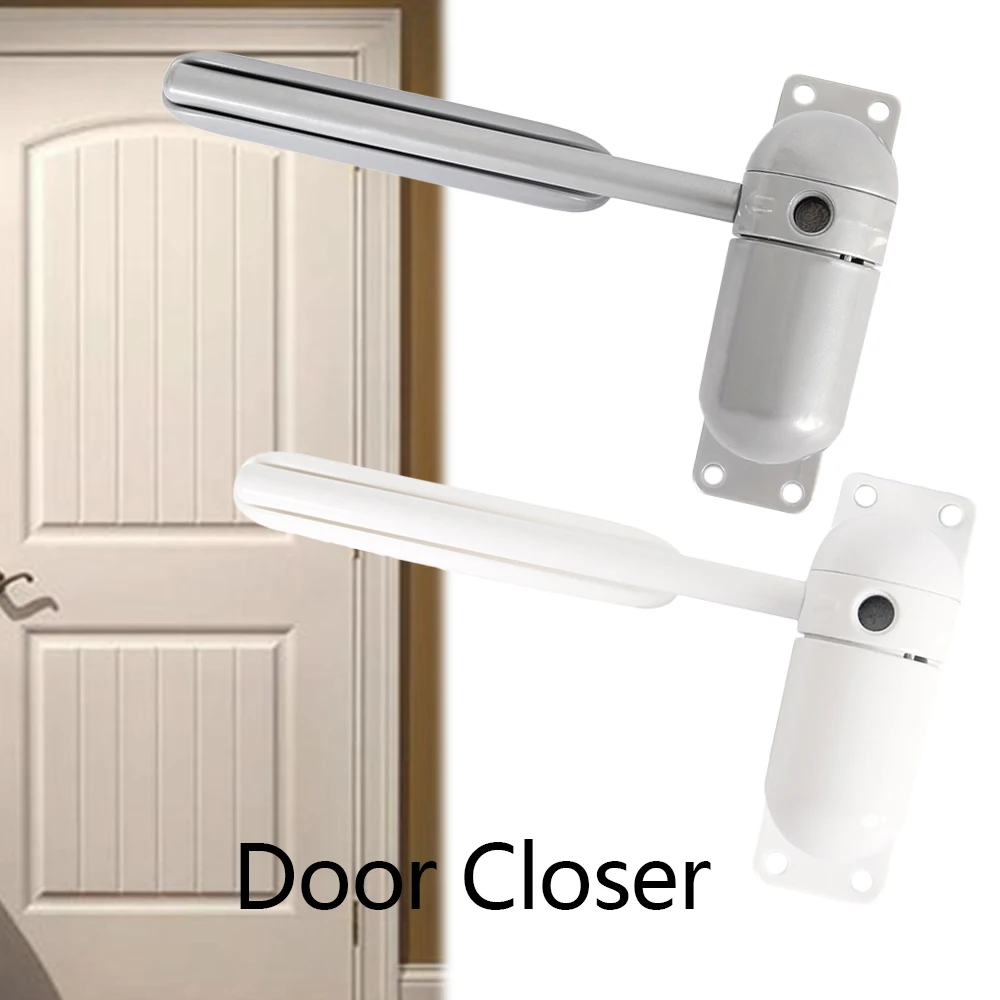 

Zinc Alloy Auto Door Closers Adjustable Mini Gate Screen Surface Fire Rated Spring Automatic Doors Closers Closing Hardware