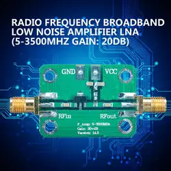 Новый высокочастотный широкополосный усилитель с низким уровнем шума Lna 5-3500 МГц усиление: 20 дБ