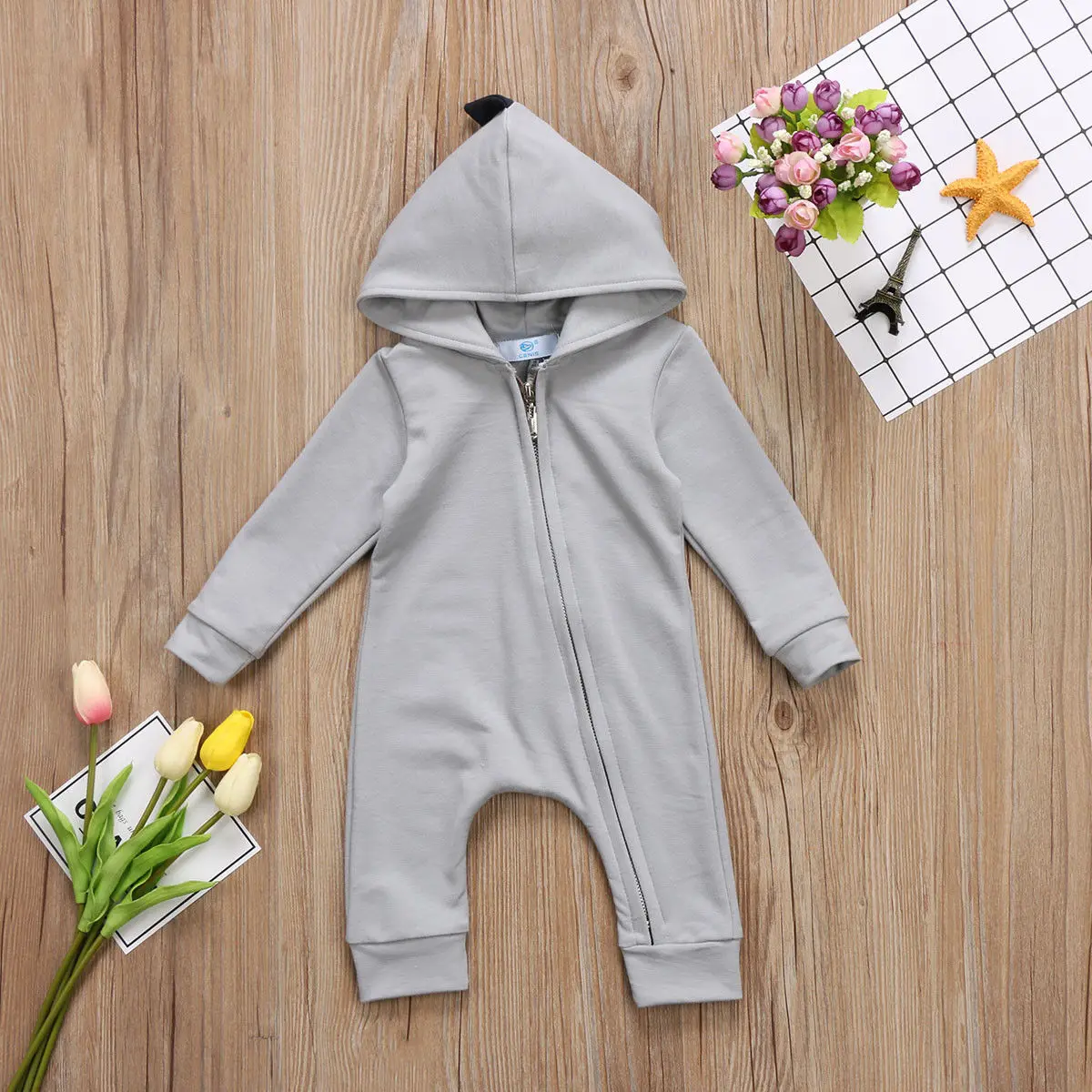 Детский комбинезон с длинным рукавом капюшоном|baby rompers|baby clothesbaby romper autumn |