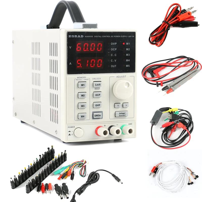 KA6005D Precision Adjustable Digital Programmable DC Power Supply Laboratory 60V 5A 4Ps MA + AC Jack Repair Kit | Обустройство дома