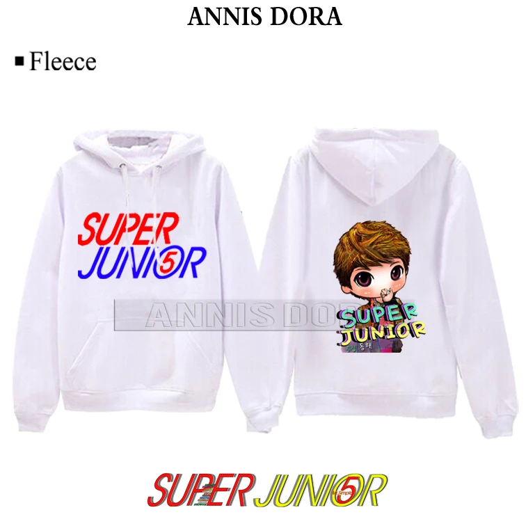 Super Junior SJ heechul Donghae Eunhyuk kyuhyun leeteuk 5TH Logo Hoodie