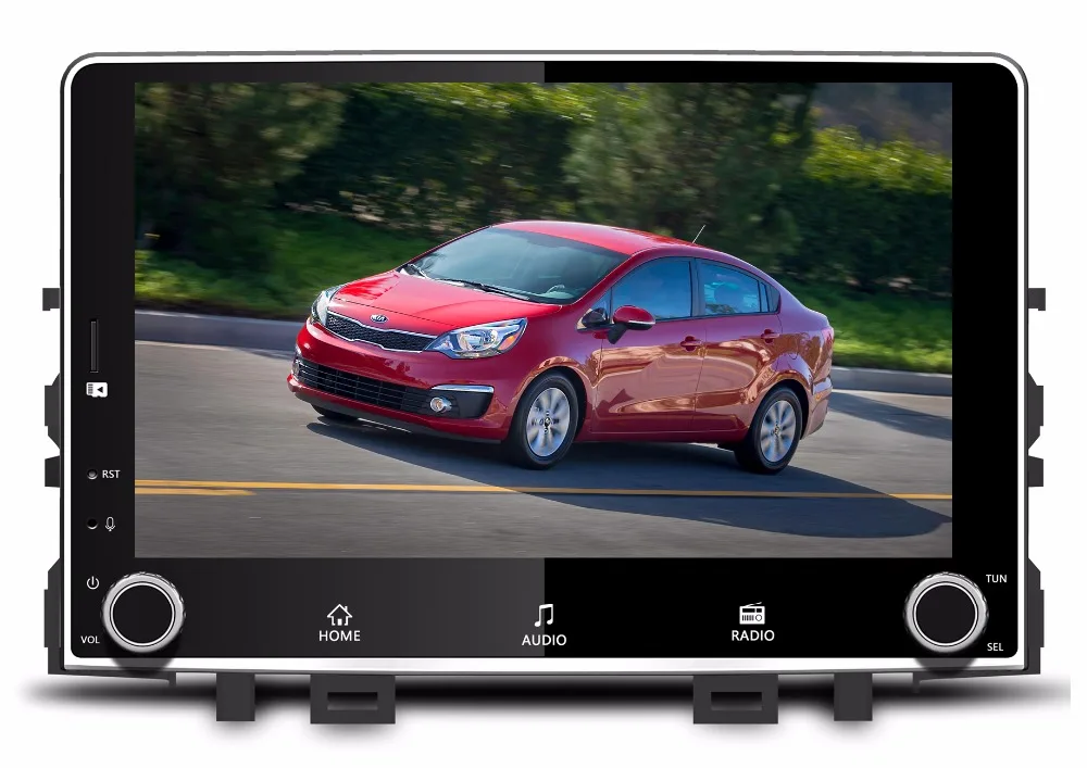 Flash Deal 2018 4G LTE 9inch Android 8.0! 32G 1024*600 octa core car multimedia DVD player Radio GPS For Kia RIO 2017 2018 2019 3G WIF OBD 2