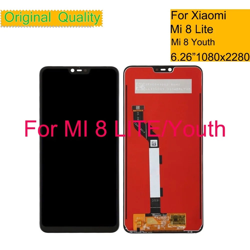

10Pcs/lot 6.26" For Xiaomi Mi 8 Mi8 Lite Youth LCD Display Touch Screen Digitizer Panel Pantalla monitor Mi 8X LCD Assembly
