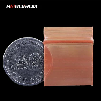 

HARDIRON Coffee Color Small Custom Size Self Sealing Zip-Lock bags jewelry Mini pouches Plastic Packaging bags