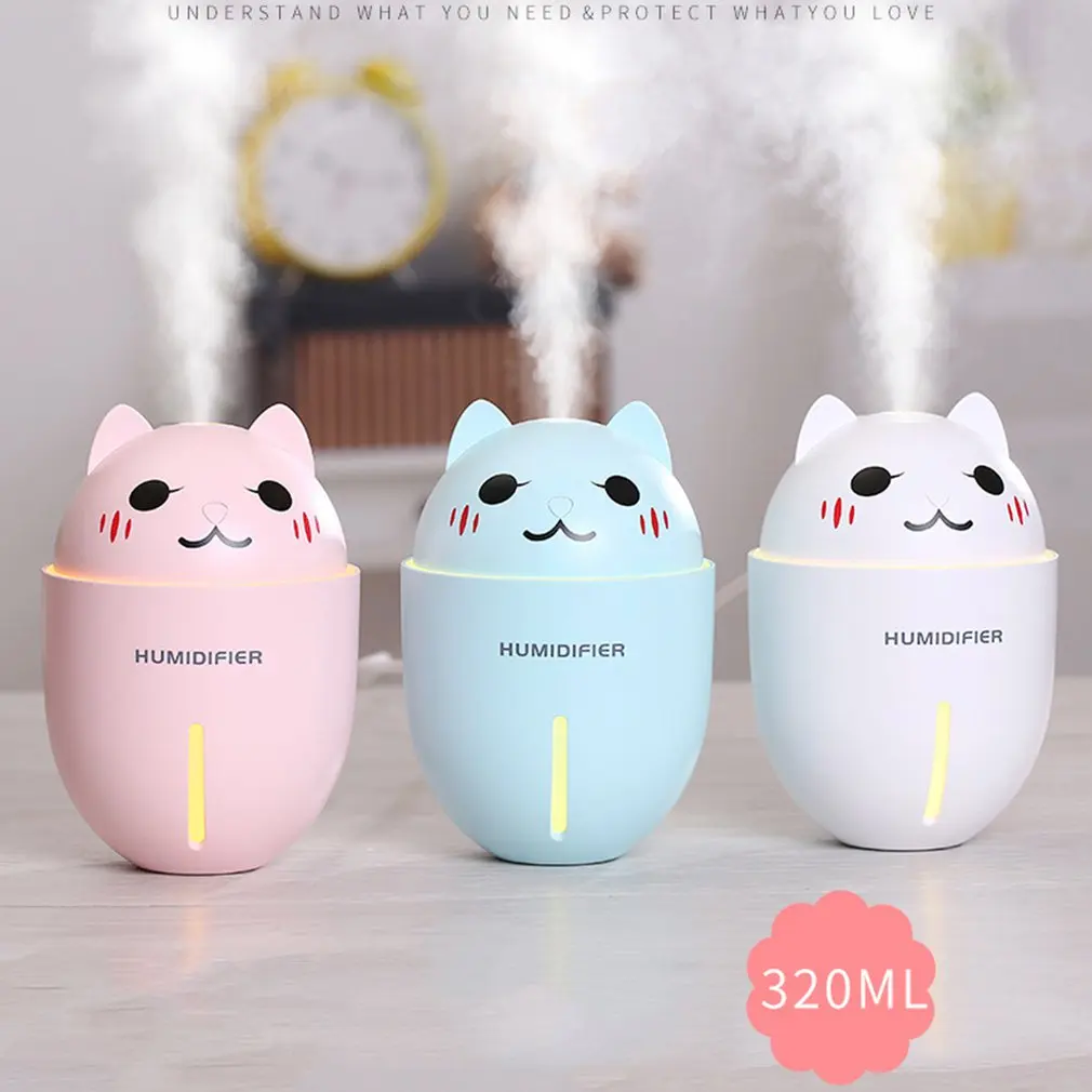 

Mini Cute Pet Humidifier Ultrasonic Air Freshner USB Aroma Essential Oil Diffuser With LED