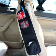 2016 New Hot Car Interior Accessory Waterproof Seat Side Storage Organizer Interior Multi Use Bag Black Freeshipping