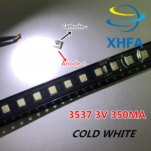 200 шт. LED для SAMSUNG Высокая мощность 3 в 1 Вт 3537 3535 100 лм холодный белый SPBWH1332S1BVC1BIB