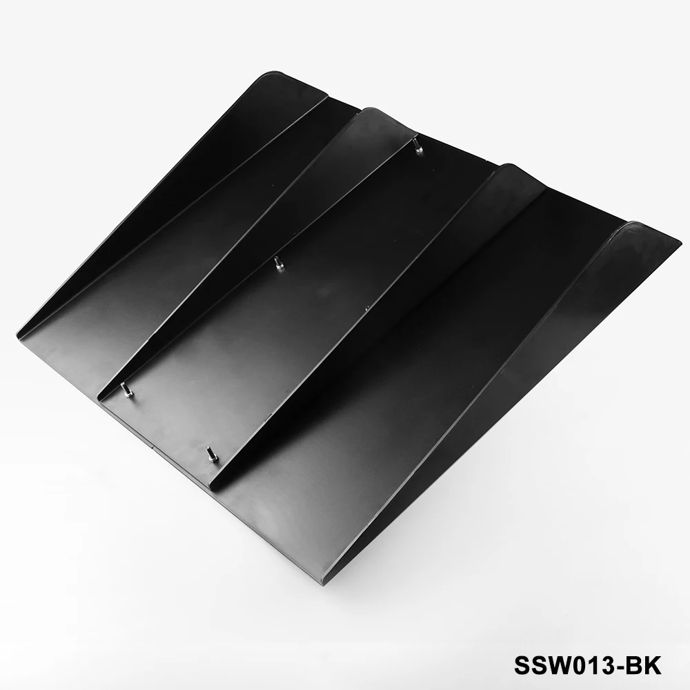 22 &quotx 21&quot ABS универсальный задний бампер 4 плавники диффузор Fin черный для Honda Acura